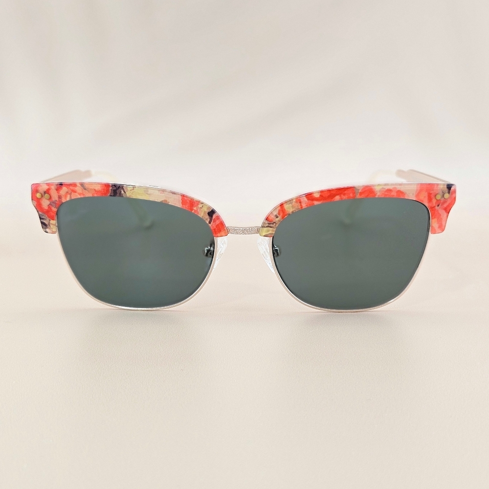 Diff x Patricia Nash Sunglasses Iris Floral Oil Painting G15 Retro Vacation Boho